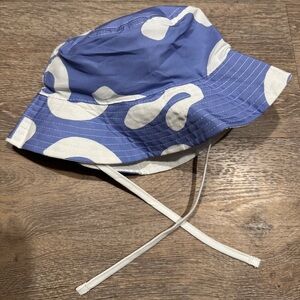 Blue and White Patterned Bucket Hat